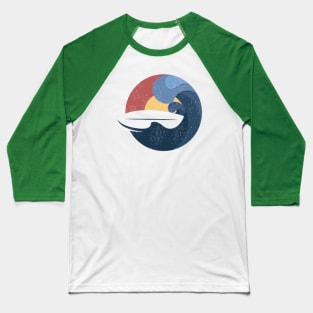 Surfboard sunset Baseball T-Shirt